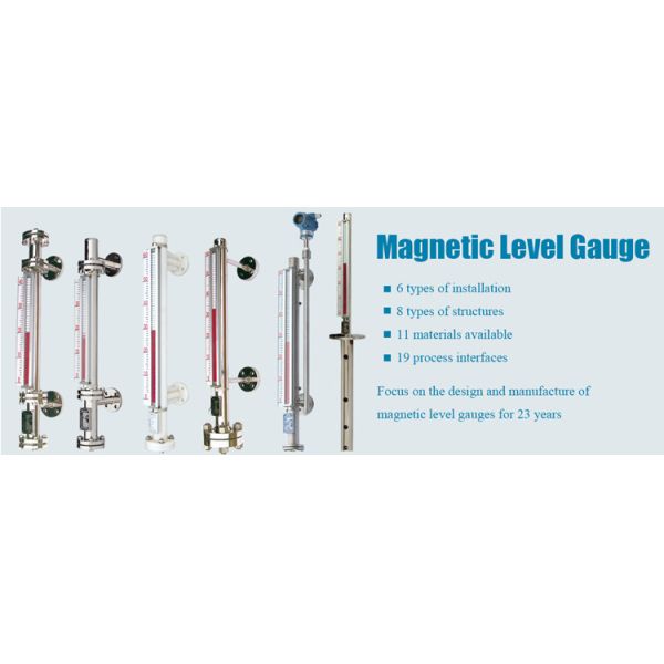 ASME Class 150-2500 Bypass Magnetic Water Tank Level Indicator