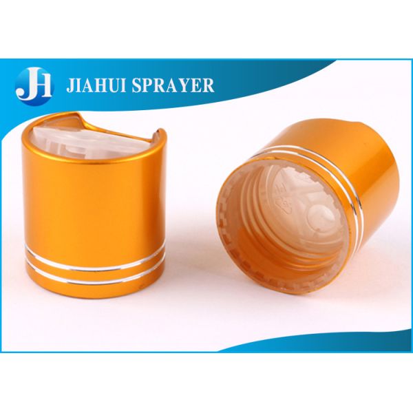 Aluminum Plastic Cosmetic Bottle Caps / Commercial Shampoo Bottle Cap Eco - Friendly