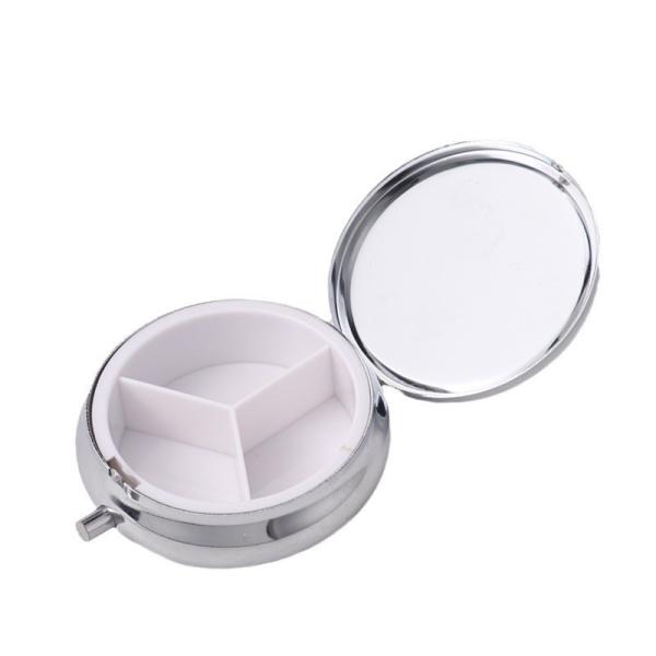 Boîte ronde de pilules de sublimation avec insert en aluminium pour l'impression par sublimation