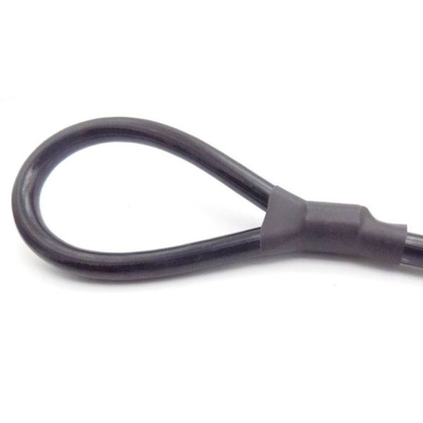 Веревочка смертной казни через повешение талрепа инструмента катушки черного кабеля безопасности весны расширения стальная