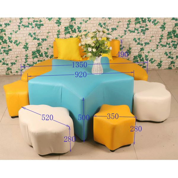 Leather Children Sofa Chair 35*28*35c  For Living Room