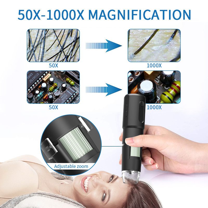 микроскоп камеры USB электрона 480P 1000X Wifi