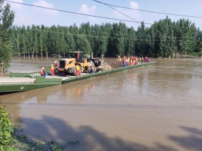 Modular provisório militar da ponte de flutuação da largura 5m da estrada