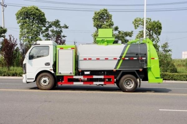 Pure Electric Eco-Friendly Waste Hauler Reducing Carbon Footprint and Operational Costs for Restaurant-Kitchen Garbage Truck