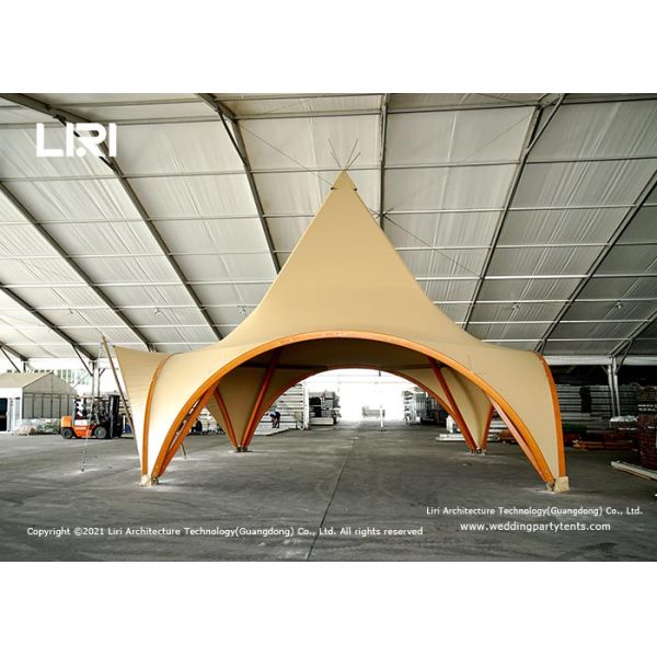 Large Teepee Glamping Tent In Wild Life Designed By Aluminum Alloy Frames