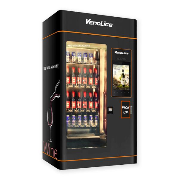 Máquinas de venda automática do vinho com identificador da idade