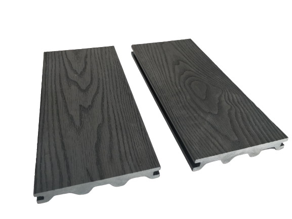 Embossed 135mm 23mm Wood Grain Decking Board