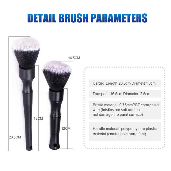 Щетка высококачественного автомобиля щетинки свиньи цены по прейскуранту завода-изготовителя детализируя и щетка чистки автомобиля