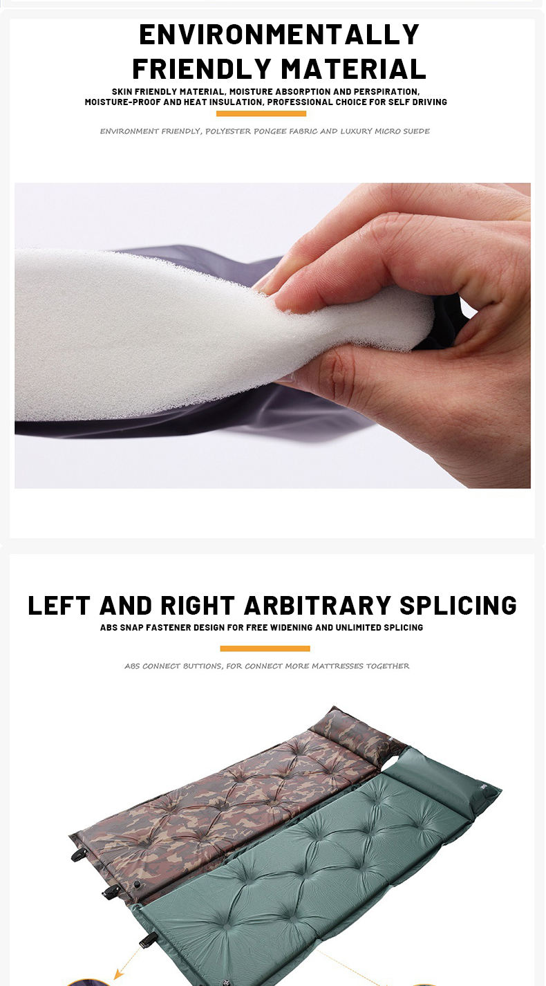 воздух пусковой площадки спать располагаясь лагерем кровати 192x60x5.0cm складной раздувной акриловый располагаясь лагерем