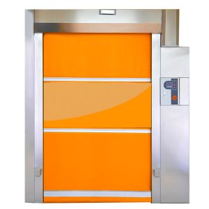 Blast-Proof Stainless Steel Roller Shutter Door with Safety Electric Eyes for