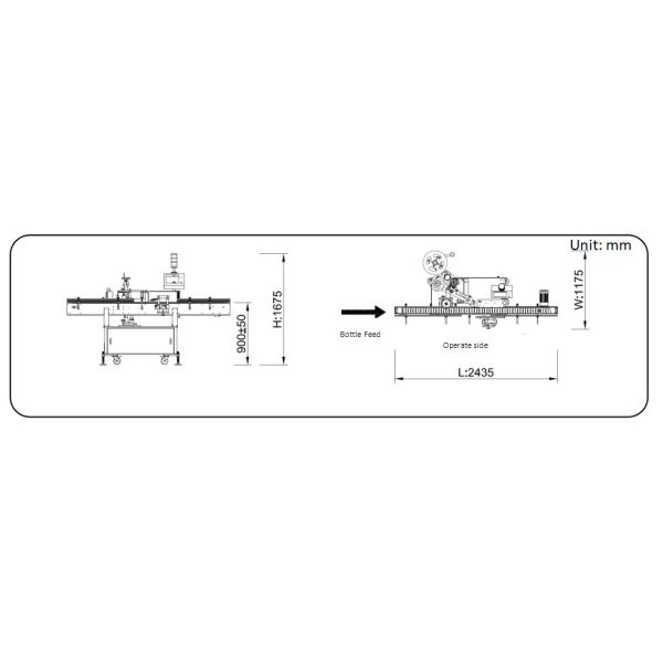 Various Round Bottles TN-150K Intelligent Self Adhesive Labeling Machine