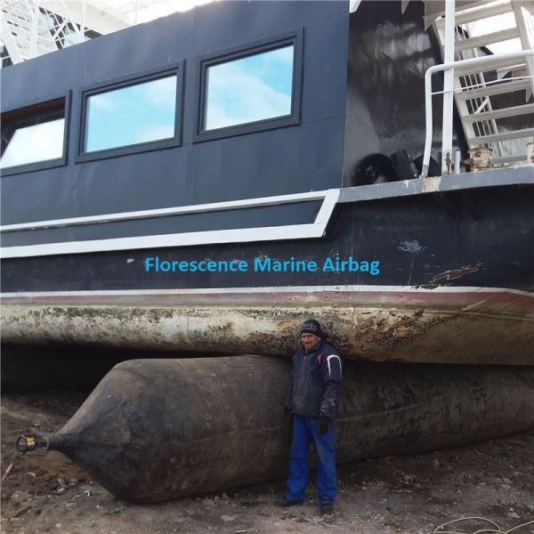 Marine Ship Houseboat Vessel Pontoon Pulling Moving Launching Salvage Inflatable Tubes Rubber Airbag