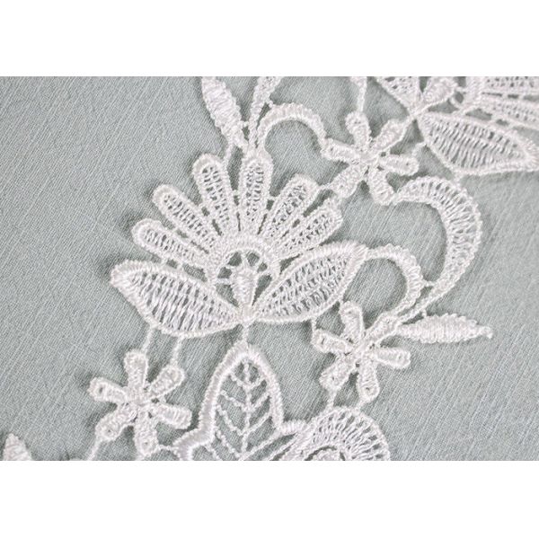 Аппликес воротника Венеции гипюра ткани шнурка флористической вышивки умирая для платьев