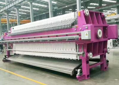 PLC Plate And Frame Filter Press For Sludge Dewatering Vertical Installation