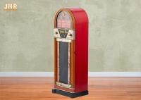 Music Box Storage Cabinet Wooden CD Racks Antique Wood Box Decorative Storage Cabinets Yellow Color