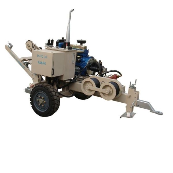 Overhead line construction tools 30KN SA-YQ30 hydraulic puller with diesel engine