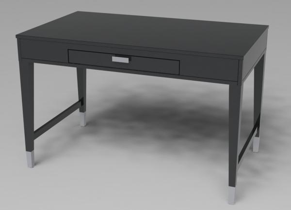 High end 5-star luxury competitive dark finish Wooden writing desk with Metal caps for hotel bedroom furniture