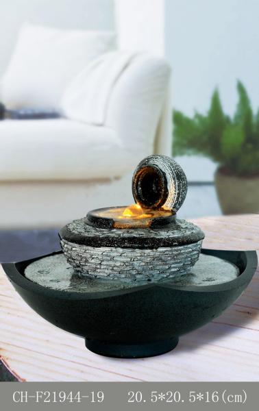6 Inch Fortune Modern Tabletop Water Fountain