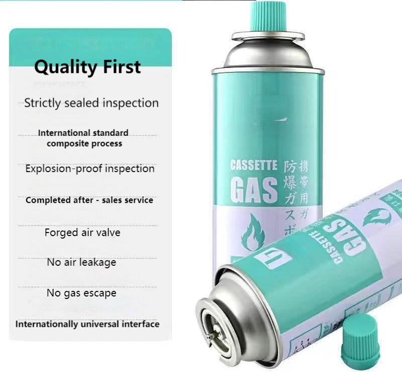 OEM 65*158mm 227g Refillable Empty Butane Gas Aerosol Can with Butane Gas Valve for Camping Trip