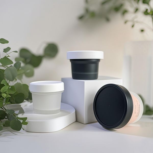Food Grade 50-120ml Plastic PP Jar Pet Base Material for Cosmetic Cream Body Lotion Snack Candy Cookie Jelly Milk Storage