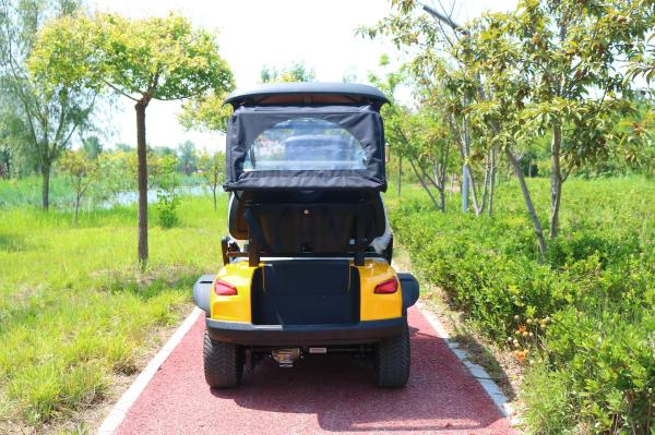 Chinese Yellow 2 Seater Electric Golf Cart Lead Acid Battery Lithium Battery Support Customized Color And LOGO