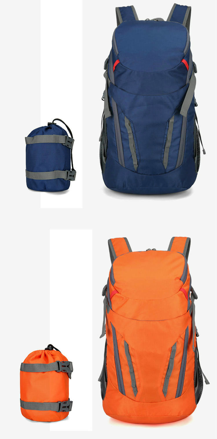 Рюкзак Daypack 35L рюкзака облегченного перемещения Packable складной располагаясь лагерем