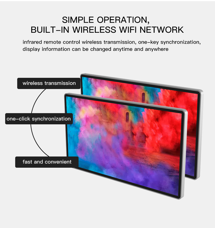 Стена 18,5 дюймов установила экран 1080p Resoultuon 60HZ LCD Signage цифров