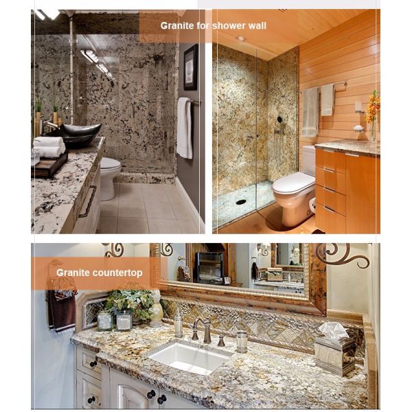 Elegant brown granite marble slab natural stone slab