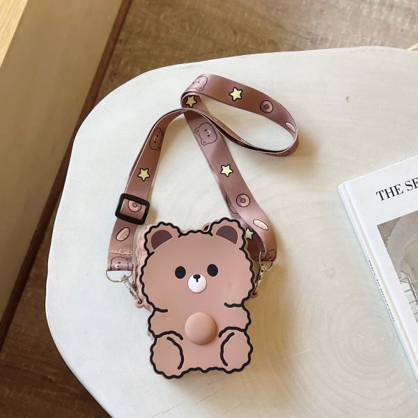 Легкая без BPA силиконовая ручка и карандаш Поп-коробка плечевая сумочка Фиджетные игрушки Сумочка для девочек