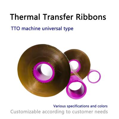 Customizable Thermal Transfer Ribbons Solvent Resistant Barcode Ribbon Roll