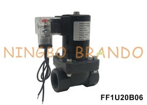 3/4' UPVC válvula de solenoide anticorrosiva resistente a ácidos alcalinos e