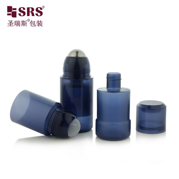 RPPE 50ml 75ml Replaceable PP PCR Double Wall Recycled Roller Ball Bottles For Fragrance Gel Lotion