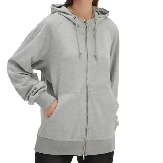 Simple EMF Protection Silver Cotton Jacket With Hood Unisex for Men and Women 5g Shielding Protect