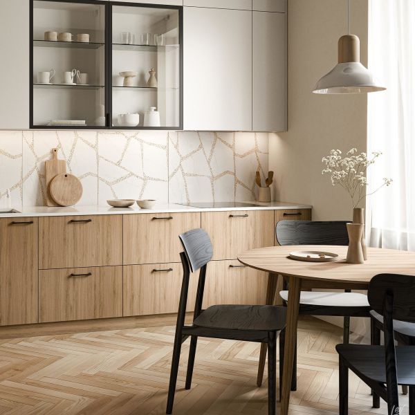 Wall Modern Kitchen Cabinet Villa Designs Simple Custom Luxury Wood Veneer Kitchen Cabinet