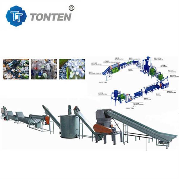 Déchets de plastique de concassage de recyclage ligne de production de PE de concassage de plastique de recyclage
