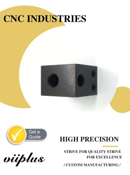Black Oxide Coating OEM  Machine Parts CNC Custom Milling Aluminum Pivot Plate