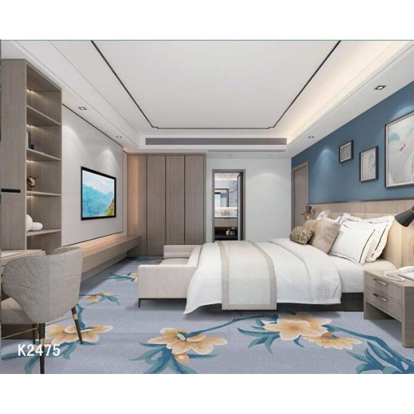 Full Pave Commercial Floor Mat Fireproof For Hotel Room