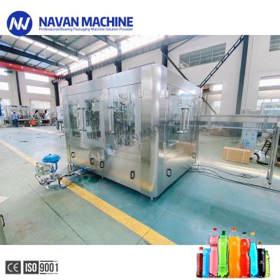 Fully Automatic 8000BPH Soft Drink Filling Machine For PET Bottle