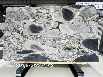 Brazilian Bvlgari Blue Marble Wall Panels Marble Stone Slab Aesthetic High End Design