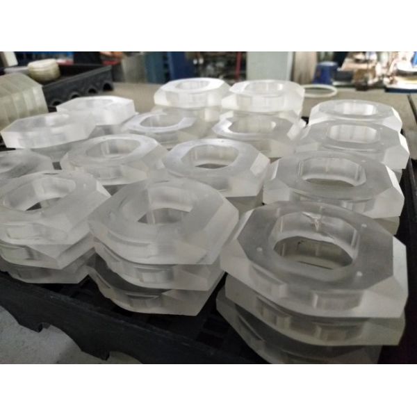 Superfície lustrada transparente da resistência de desgaste do vidro de tampa da safira da caixa de relógio