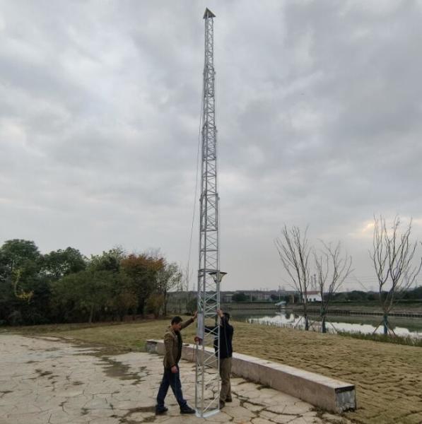 Lattice 30m Portable Telecom Telescopic Cell On Wheels Tower