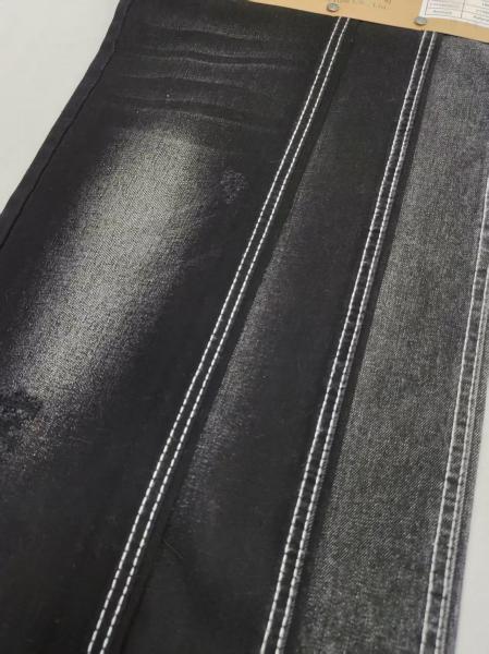 75% Cotton 25% Polyester Twill Denim Fabric 9.4oz for Jeans BLACK/BLACK JSD3239A