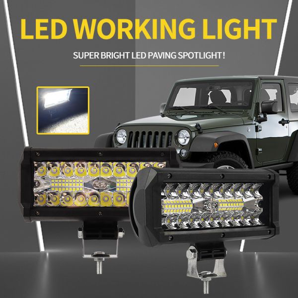 Long Range 7 Inch LED Work Light Spot Beam 120W for Off Road Truck SUV ATV