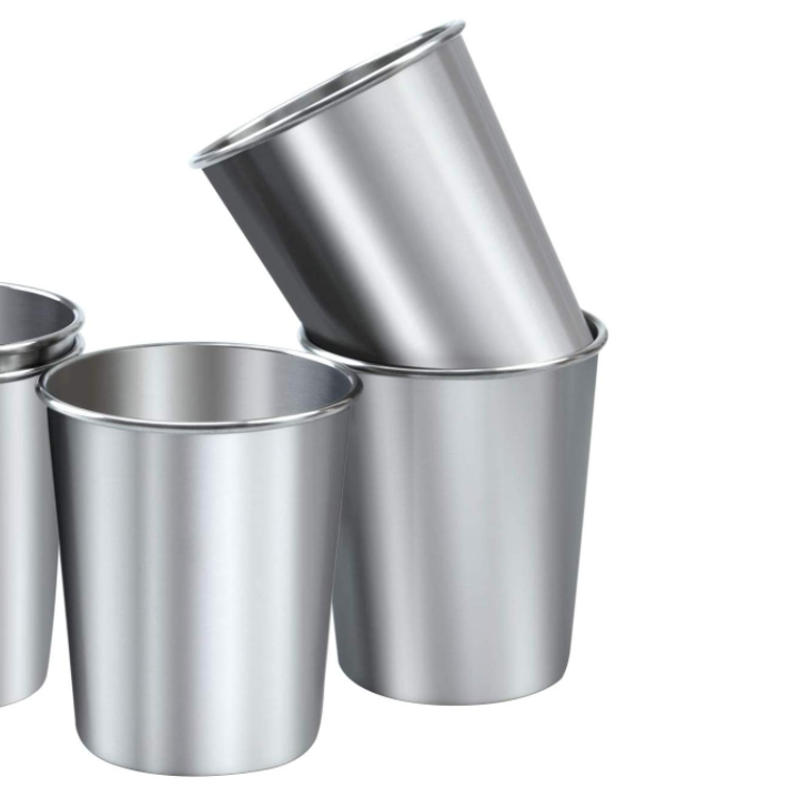 Commercial Stainless Steel Drinking Cups For Kids Or Adults  Not Inverted