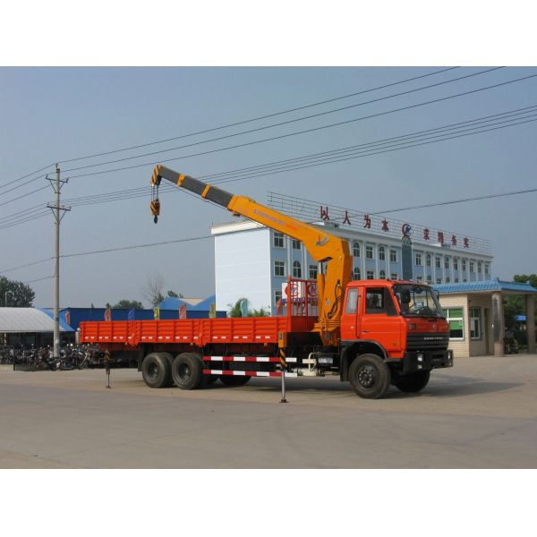 Dongfeng/HOWO/Foton/FAW 6*4 10ton Hoisting Truck Mounted with Hydraulic Straight 4-Arm Telescopic Boom Crane