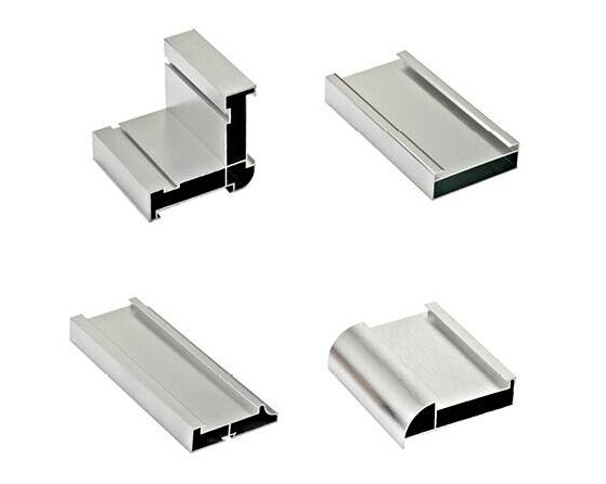 Construction Shining Blasting Window Aluminum Profile / Aluminum Profile Accessories