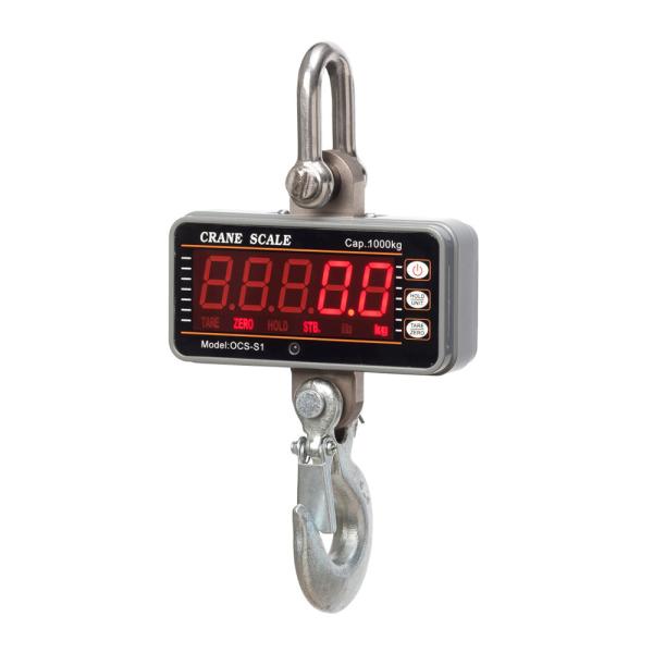 Portable LED Display Electronic Crane Scales Stainless Steel Shackle 500kg