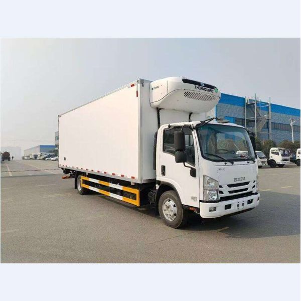 5 Tons Refrigerated Box Truck 120HP For Fish Meat Transport Freezer Truck