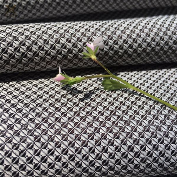 300D Polyester Woven Jacquard Beauty Textured Fashion Garment Fabric For Suits Blazers Medium Weight