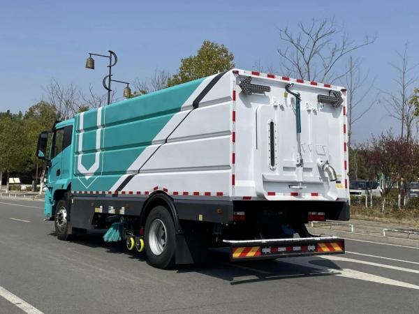 18T Durable Road Sweeper Truck Washing and Sweeping Electric Truck